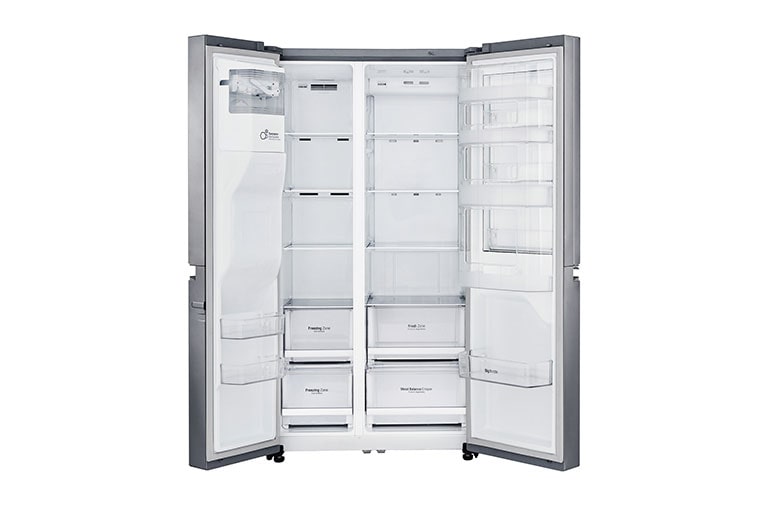 LG Side-by-Side med stor kapacitet med vattenanslutning och uppgraderad Door-in-Door™, GSJ760PZXV