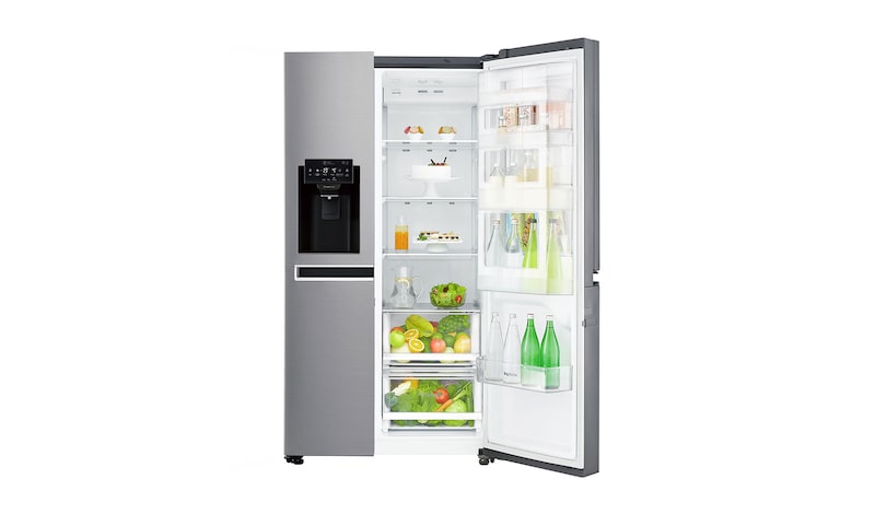 LG Side-by-Side med stor kapacitet med vattenanslutning och uppgraderad Door-in-Door™, GSJ760PZXV