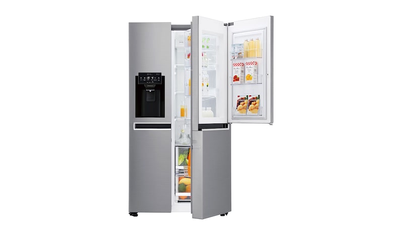 LG Side-by-Side med stor kapacitet med vattenanslutning och uppgraderad Door-in-Door™, GSJ760PZXV