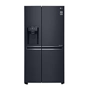 LG 625 L Door in Door™ Side by Side (Matte Black) - Energiklass F, Vatten/is utan röranslutning, Smart Diagnosis™ med Wi-Fi, GSJ761MCUZ