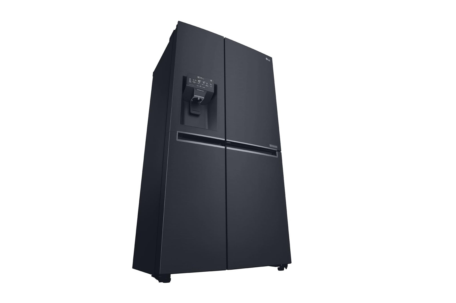 LG 625 L Door in Door™ Side by Side (Matte Black) - Energiklass F, Vatten/is utan röranslutning, Smart Diagnosis™ med Wi-Fi, GSJ761MCUZ