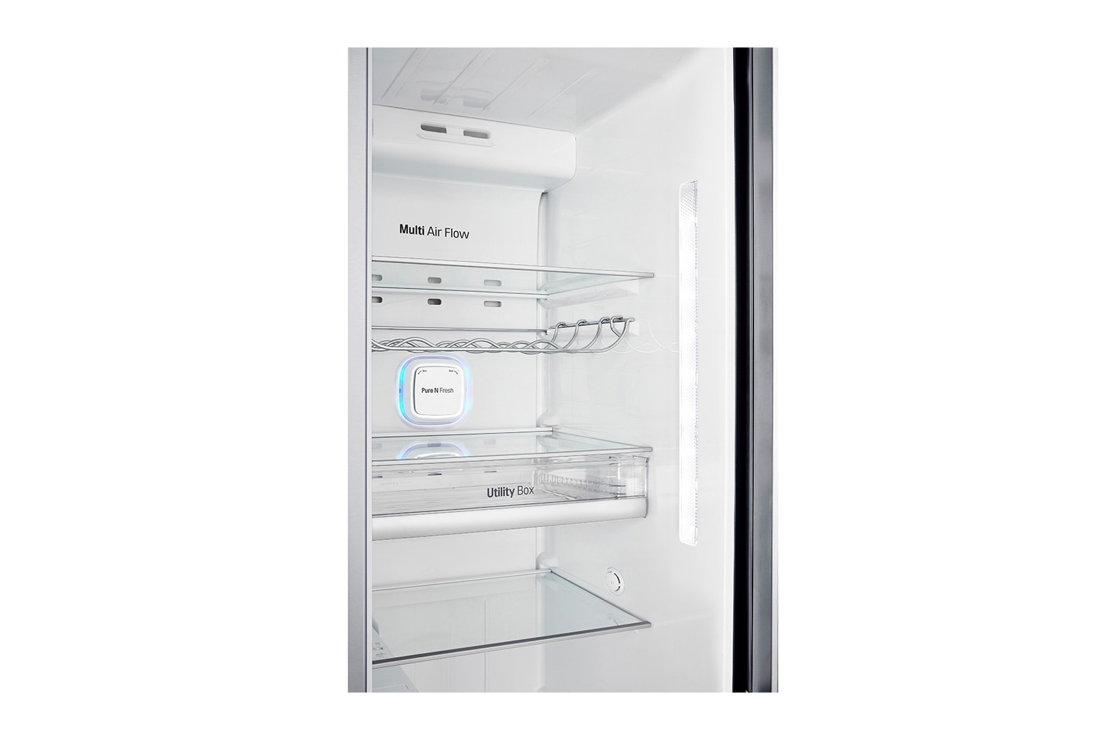 LG 625L Door in Door™ Side by Side (Shiny Steel) - Energiklass E, Vatten/is utan röranslutning, Smart Diagnosis™ med Wi-Fi, GSJ961PZCZ