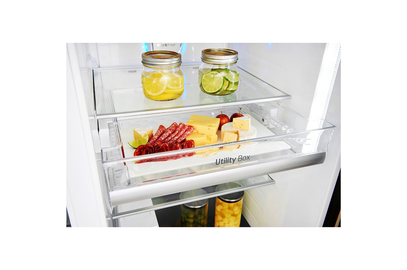 LG 625L Door in Door™ Side by Side (Shiny Steel) - Energiklass E, Vatten/is utan röranslutning, Smart Diagnosis™ med Wi-Fi, GSJ961PZCZ