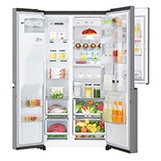LG 625L Door in Door™ Side by Side (Shiny Steel) - Energiklass E, Vatten/is utan röranslutning, Smart Diagnosis™ med Wi-Fi, GSJ961PZCZ