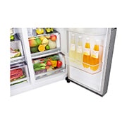 LG 625L Door in Door™ Side by Side (Shiny Steel) - Energiklass E, Vatten/is utan röranslutning, Smart Diagnosis™ med Wi-Fi, GSJ961PZCZ