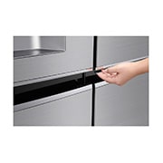 LG 625L Door in Door™ Side by Side (Shiny Steel) - Energiklass E, Vatten/is utan röranslutning, Smart Diagnosis™ med Wi-Fi, GSJ961PZCZ