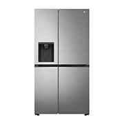 LG 635L Door in Door™ Side by Side (Shiny Steel), Energiklass E, Vatten/is via röranslutning, Smart Diagnosis™ med Wi-Fi, GSJV70PZTE