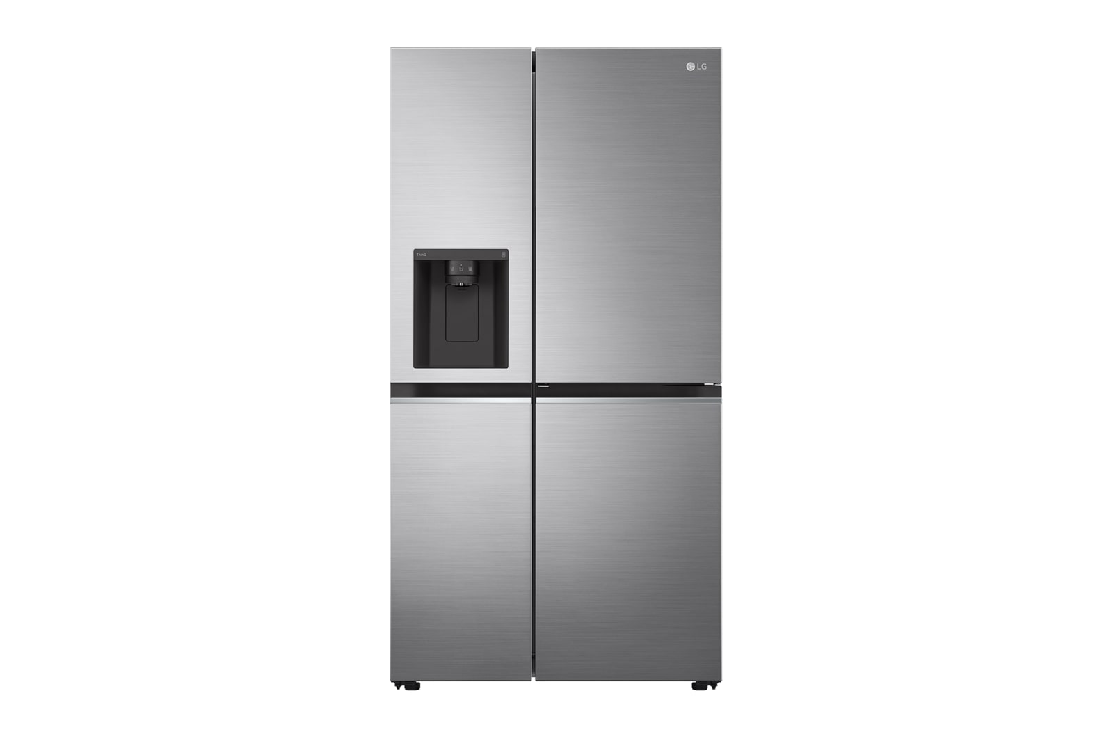 LG 635L Door in Door™ Side by Side (Shiny Steel), Energiklass E, Vatten/is via röranslutning, Smart Diagnosis™ med Wi-Fi, GSJV70PZTE