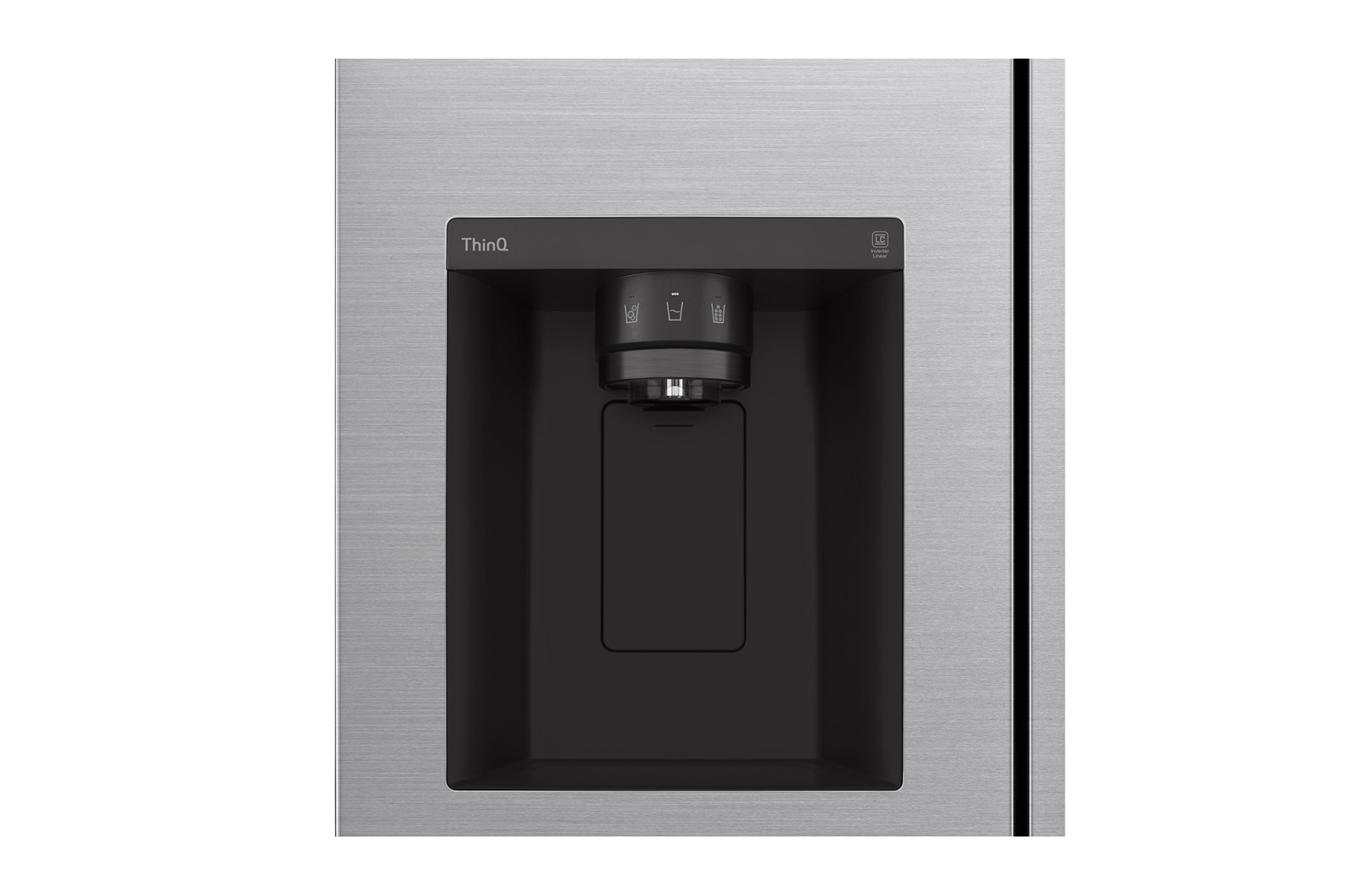LG 635L Door in Door™ Side by Side (Shiny Steel), Energiklass E, Vatten/is via röranslutning, Smart Diagnosis™ med Wi-Fi, GSJV70PZTE