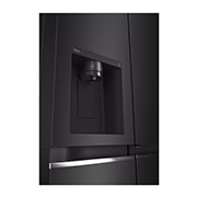 LG 635L Door in Door™ Side by Side (Western Black), Energiklass E, Vatten/is via röranslutning, Smart Diagnosis™ med Wi-Fi, GSJV70WBTE