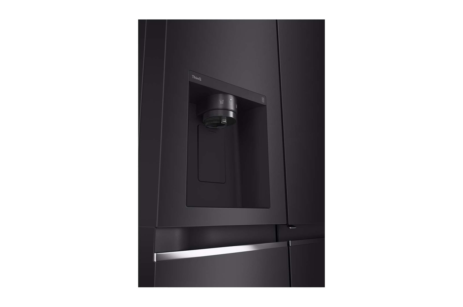 LG 635L Door in Door™ Side by Side (Western Black), Energiklass E, Vatten/is via röranslutning, Smart Diagnosis™ med Wi-Fi, GSJV70WBTE