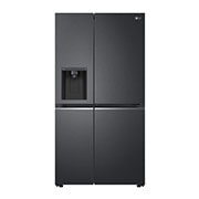 LG 635L Door in Door™ Side by Side (Matte Black Steel), Energiklass E, Vatten/is utan röranslutning, Smart Diagnosis™ med Wi-Fi, GSJV71MCTE