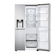 LG 635L Door in Door™ Side by Side (Brushed Steel), Energiklass E, Vatten/is via röranslutning, Smart Diagnosis™ med Wi-Fi, GSJV90BSAE