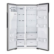 LG 606L Side by Side (Mörkgrå) - Energiklass F, Vatten/is via röranslutning, Smart Diagnosis™, GSL360ICEV