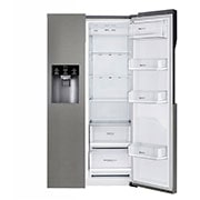 LG 606L Side by Side (Mörkgrå) - Energiklass F, Vatten/is via röranslutning, Smart Diagnosis™, GSL360ICEZ