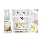 LG 606L Side by Side (Mörkgrå) - Energiklass F, Vatten/is via röranslutning, Smart Diagnosis™, GSL360ICEZ