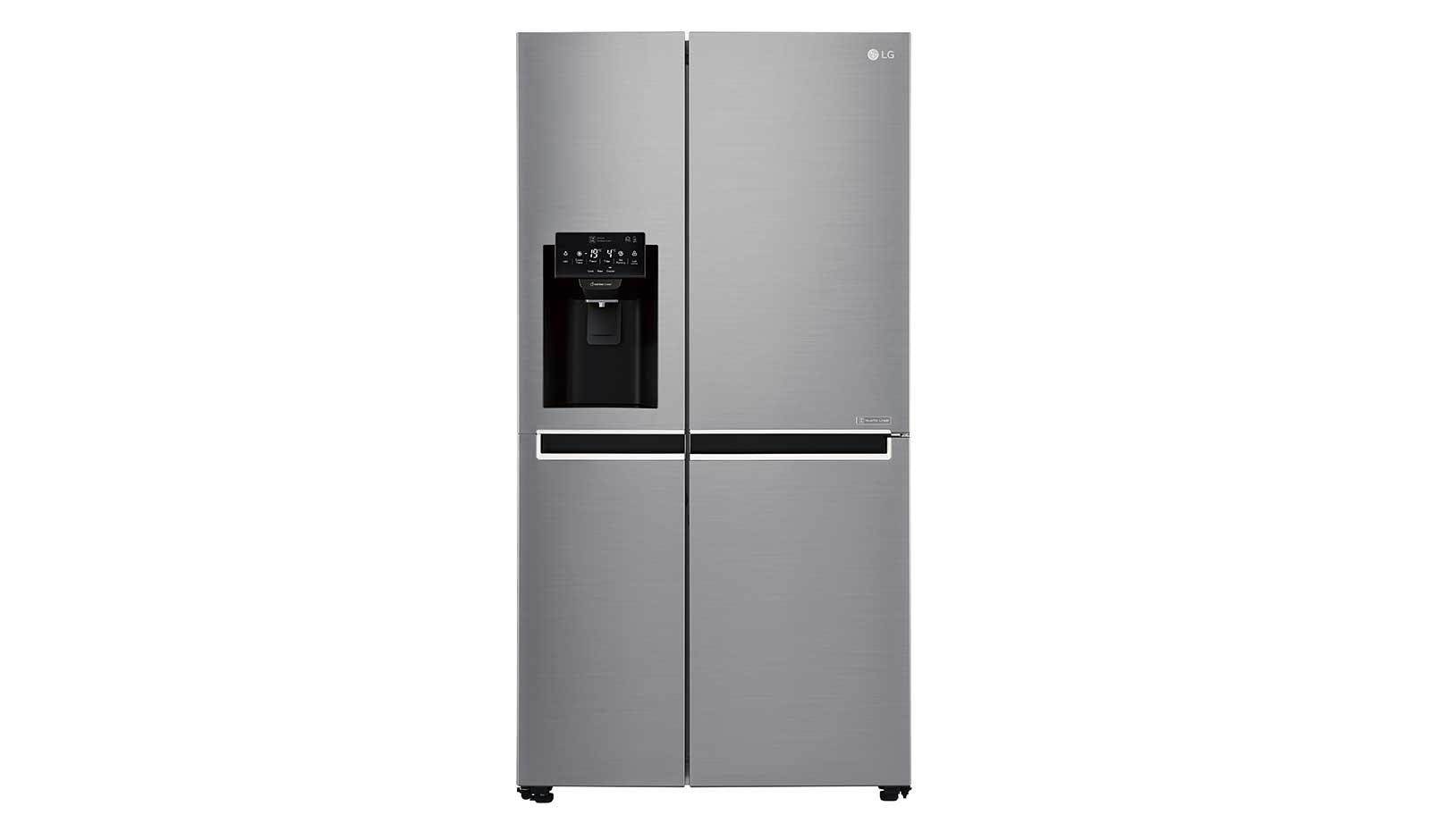 LG 625L Side by Side (Shiny Steel) - Energiklass F, Vatten/is utan röranslutning, Smart Diagnosis™ med Wi-Fi, GSL761PZXV