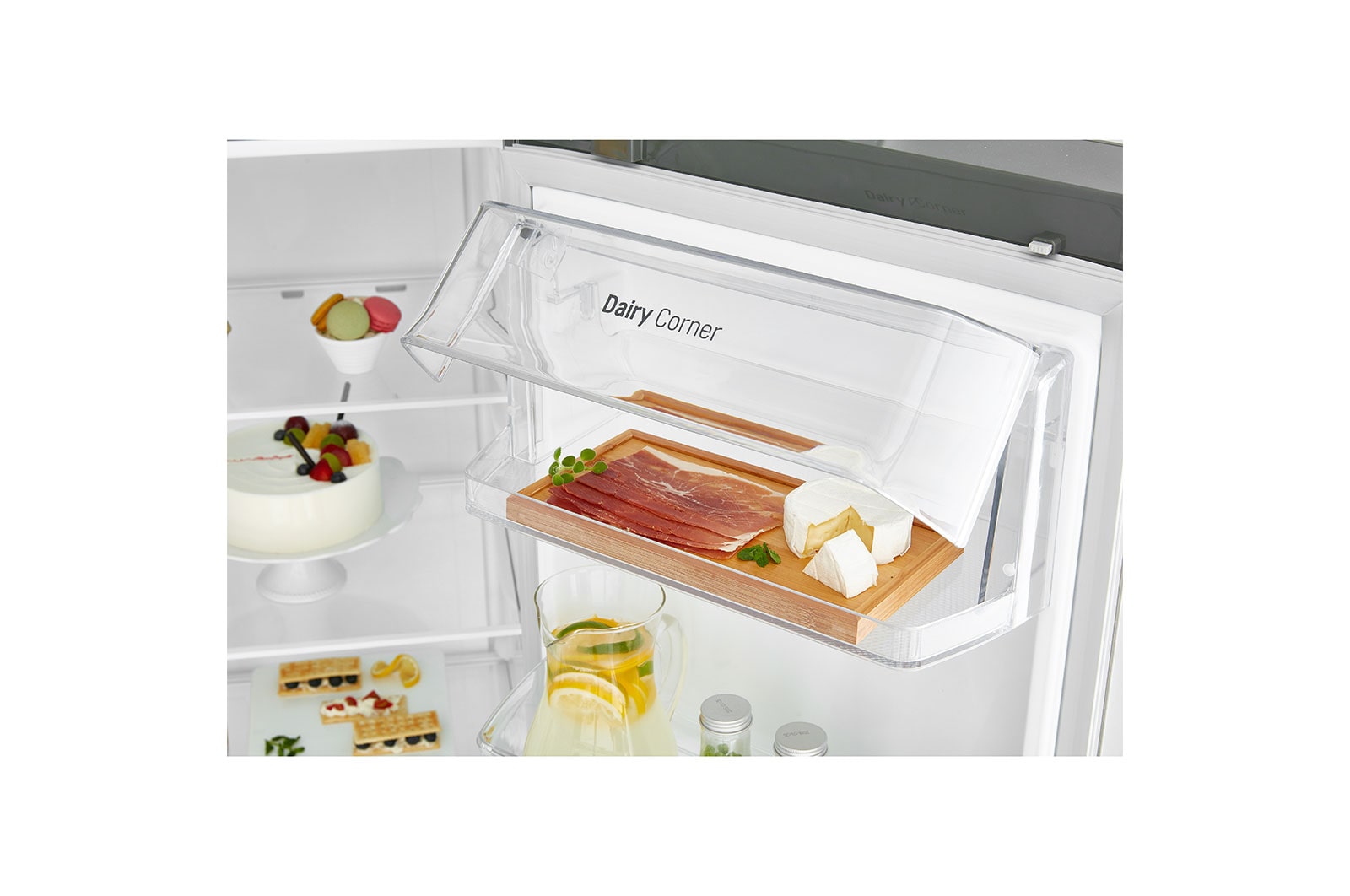 LG 625L Side by Side (Vit) - Energiklass F, Vatten/is utan röranslutning, Smart Diagnosis™ med Wi-Fi, GSL761SWYV