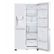 LG 625L Side by Side (Vit) - Energiklass F, Vatten/is utan röranslutning, Smart Diagnosis™ med Wi-Fi, GSL761SWYV