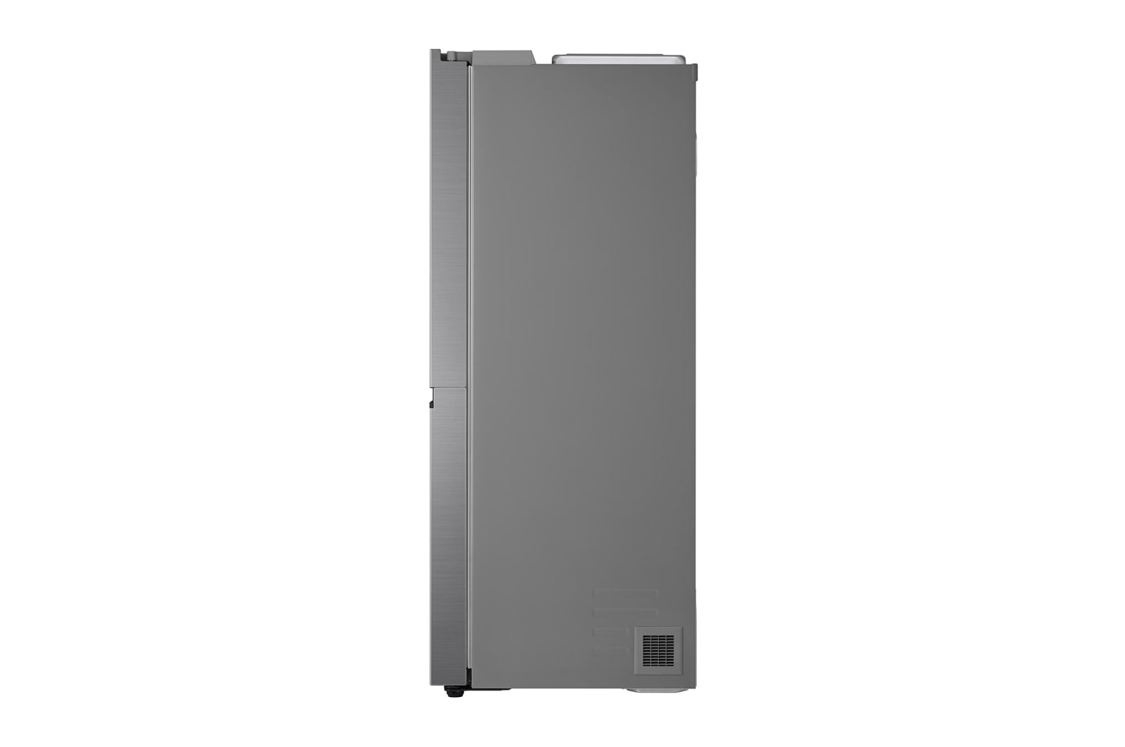 LG 635L Side by Side (Shiny Steel), Is- & vattendispenser, Energiklass F, Vatten/is via röranslutning, Smart Diagnosis™, GSLV50PZXM