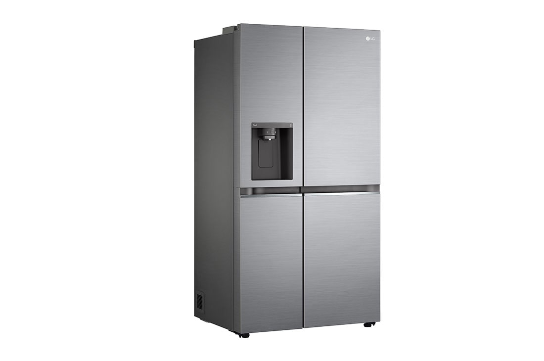 LG 635L Side by Side (Shiny Steel, Is- & vattendispenser, Energiklass D, Vatten/is via röranslutning, Smart Diagnosis™ med Wi-Fi, GSLV70PZTD