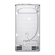 LG 635L Side by Side (Shiny Steel, Is- & vattendispenser, Energiklass D, Vatten/is via röranslutning, Smart Diagnosis™ med Wi-Fi, GSLV70PZTD