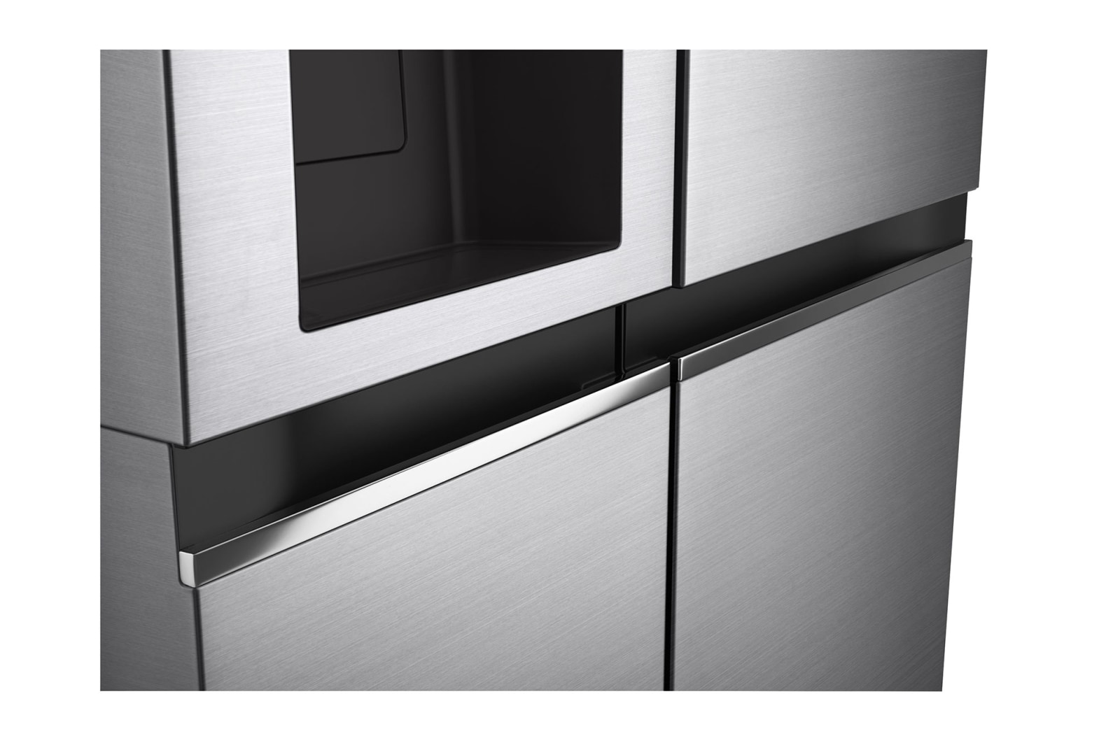 LG 635L Side by Side (Shiny Steel), Is- & vattendispenser, Energiklass E, Vatten/is via röranslutning, Smart Diagnosis™ med Wi-Fi, GSLV70PZTE