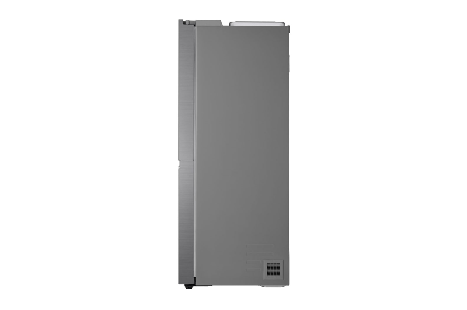 LG 635L Side by Side (Shiny Steel), Is- & vattendispenser, Energiklass F, Vatten/is via röranslutning, Smart Diagnosis™ med Wi-Fi, GSLV70PZTM