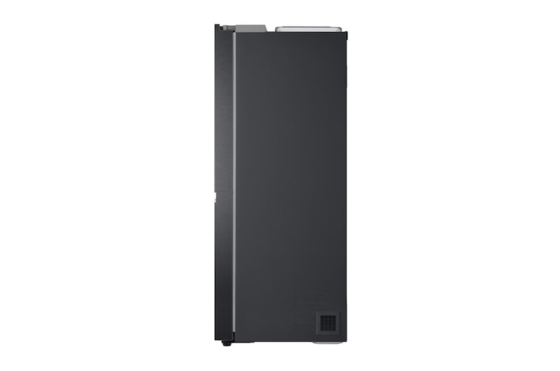 LG 635L Side by Side (Matte Black Steel), Is- & vattendispenser, Energiklass E, Vatten/is utan röranslutning, Smart Diagnosis™ med Wi-Fi, GSLV71MCLE
