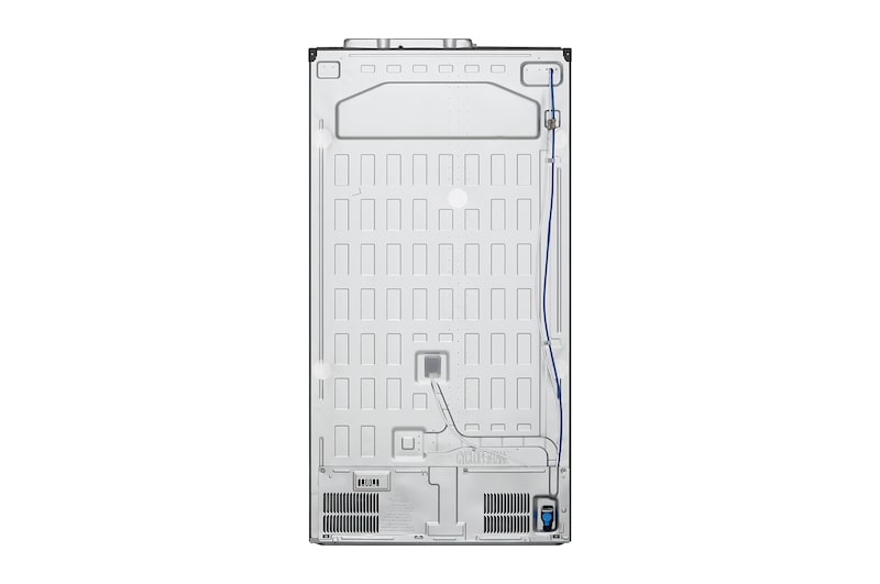 LG 635L Side by Side (Shiny Steel), Is- & vattendispenser, Energiklass E, Vatten/is utan röranslutning, Smart Diagnosis™ med Wi-Fi, GSLV71PZLE