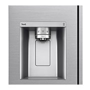 LG 635L Side by Side (Shiny Steel), Is- & vattendispenser, Energiklass F, Vatten/is via röranslutning, Smart Diagnosis™ med Wi-Fi, GSLV90PZAM
