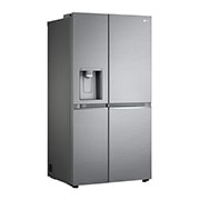 LG 635L Side by Side (Shiny Steel), Is- & vattendispenser, Energiklass F, Vatten/is via röranslutning, Smart Diagnosis™ med Wi-Fi, GSLV90PZAM