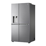 LG 635L Side by Side (Shiny Steel), Is- & vattendispenser, Energiklass F, Vatten/is via röranslutning, Smart Diagnosis™ med Wi-Fi, GSLV90PZAM
