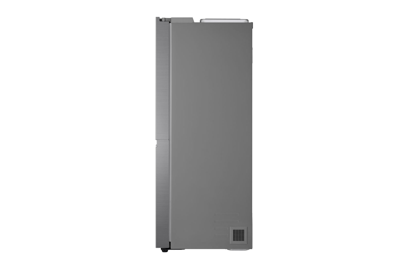 LG 635L Side by Side (Shiny Steel), Is- & vattendispenser, Energiklass F, Vatten/is via röranslutning, Smart Diagnosis™ med Wi-Fi, GSLV90PZAM