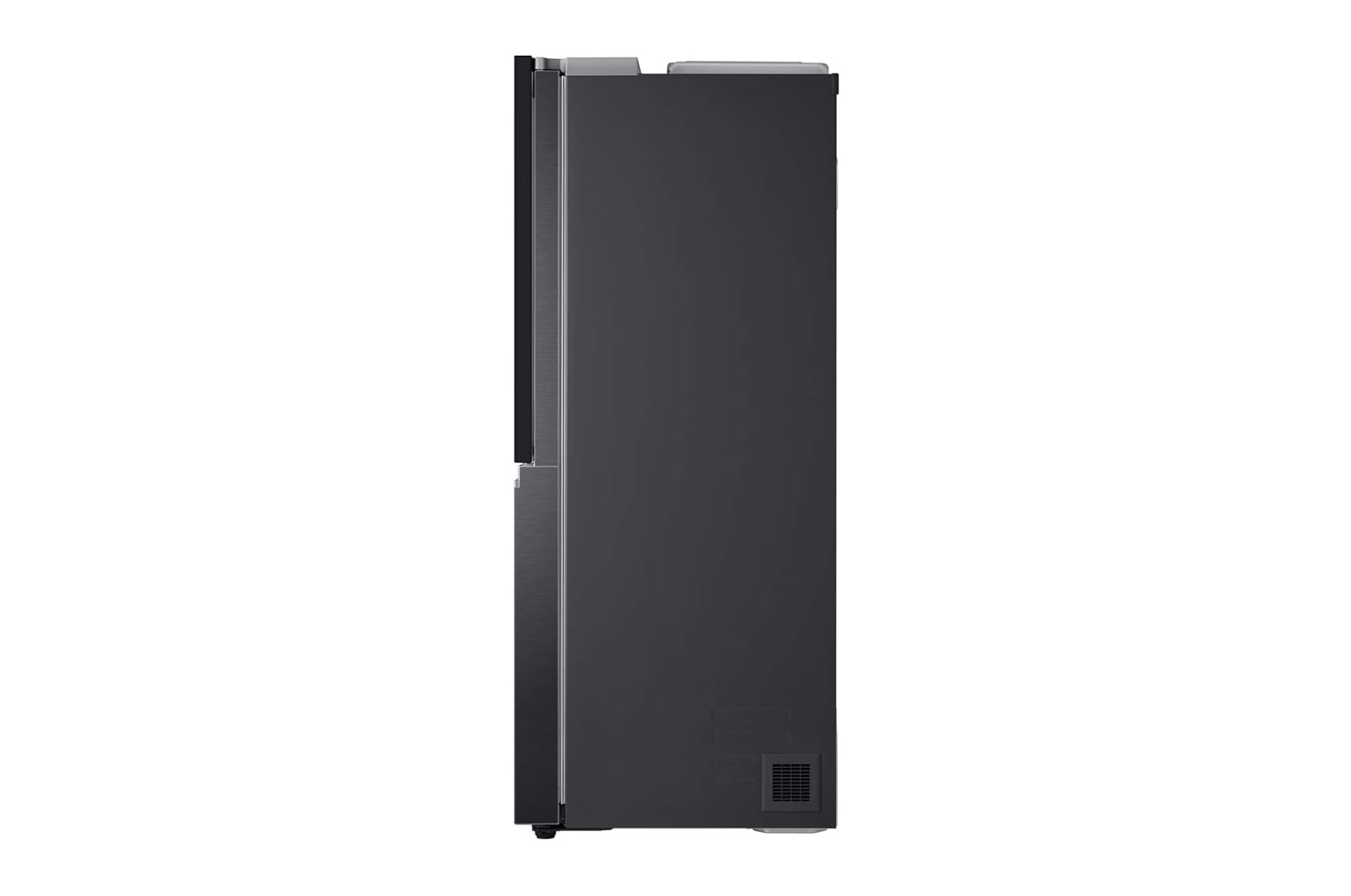 LG 635L InstaView Door in Door™ Side by Side (Matte Black Steel), Energiklass E, Vatten/is via röranslutning, Smart Diagnosis™ med Wi-Fi, GSXV90MCAE