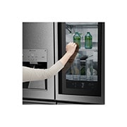 LG SIGNATURE - 643L InstaView Door in Door™ French Door (Noble Steel) Energiklass F, Vatten/is via röranslutning, Smart Diagnosis™ med Wi-Fi, LSR100