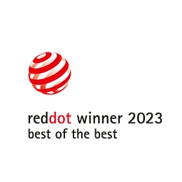 Red Dot Design logotyp.