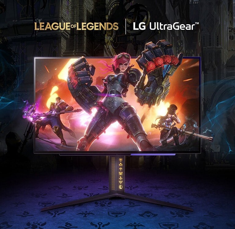 UltraGear™ OLED-spelskärm i League of Legends-utgåva.