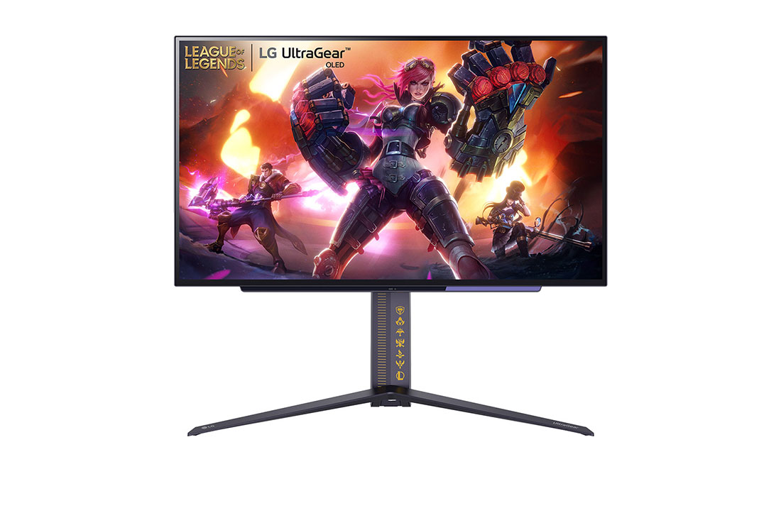 LG UltraGear™ OLED-spelskärm i League of Legends-utgåva | 27", QHD, 240 Hz, 27GR95QL-B