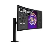 LG 34-tums 21:9 välvd UltraWide™ QHD-skärm (3440 x 1440) Ergo, 34WP88CN-B