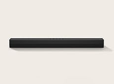 En svart soundbar