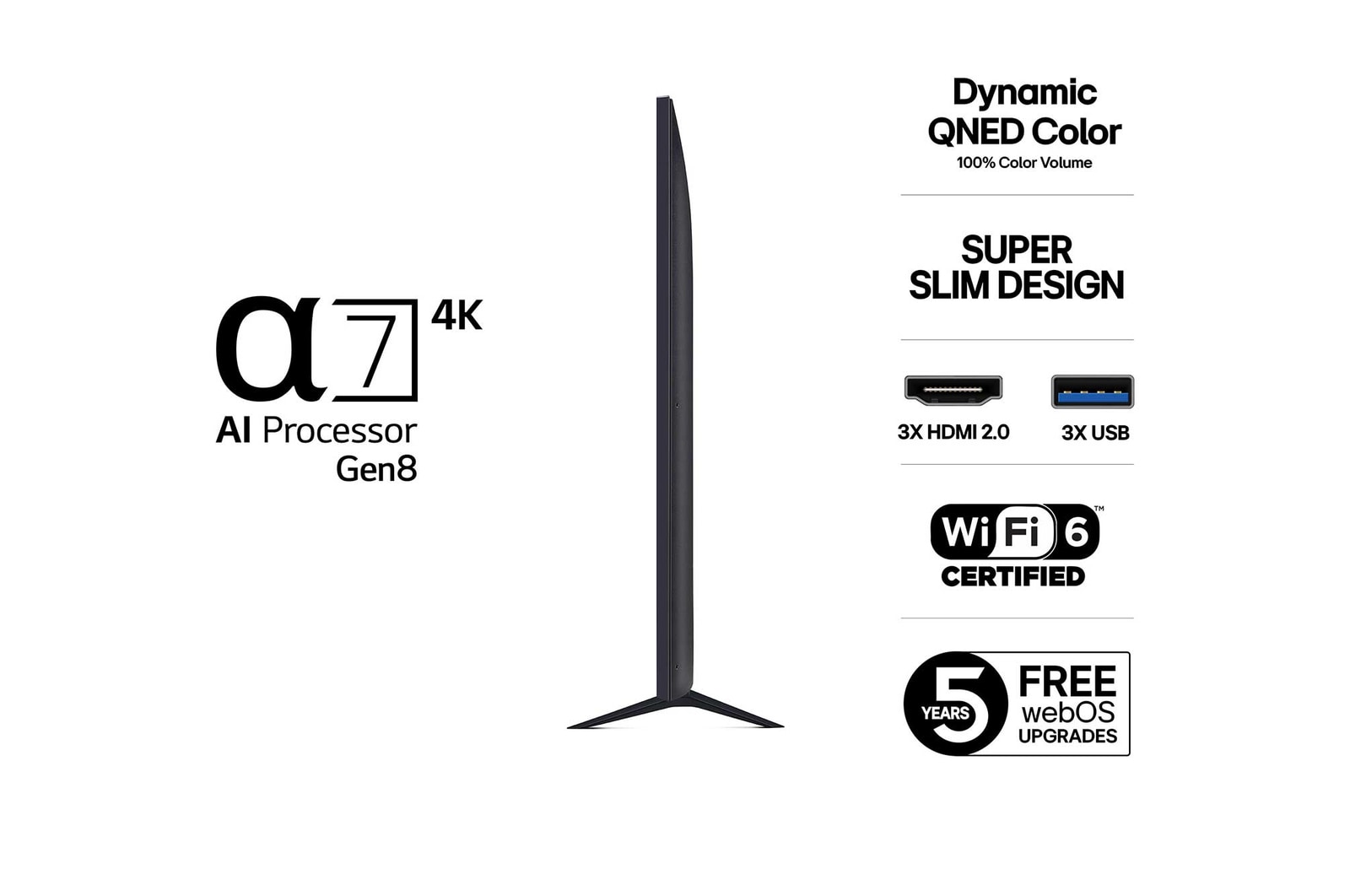 86-tums LG QNED AI QNED7E 4K Smart TV 2025