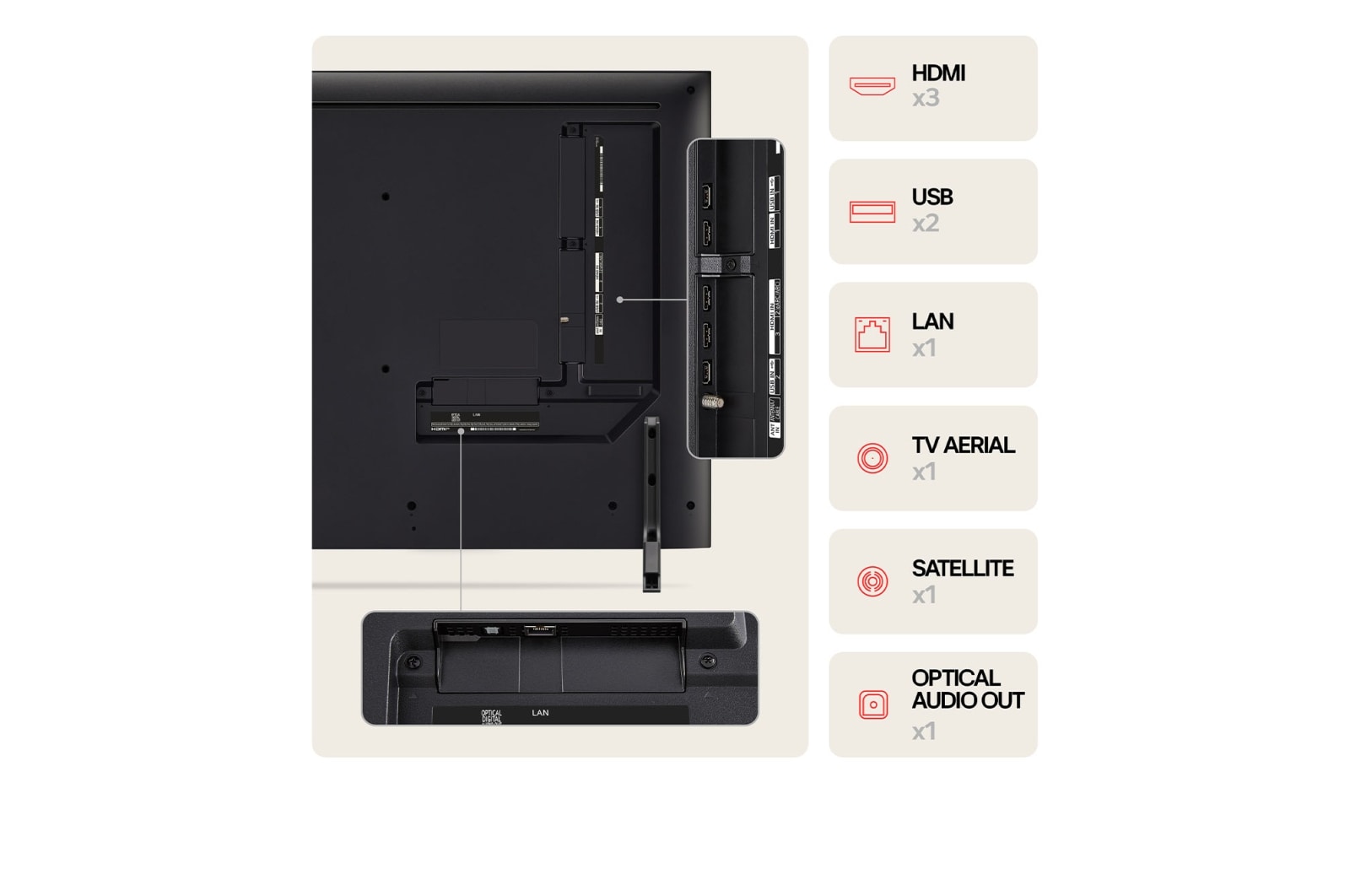 LG 43" QNED AI QNED80 4K Smart TV 2024, 43QNED80T6A