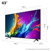 LG 43" QNED AI QNED80 4K Smart TV 2024, 43QNED80T6A