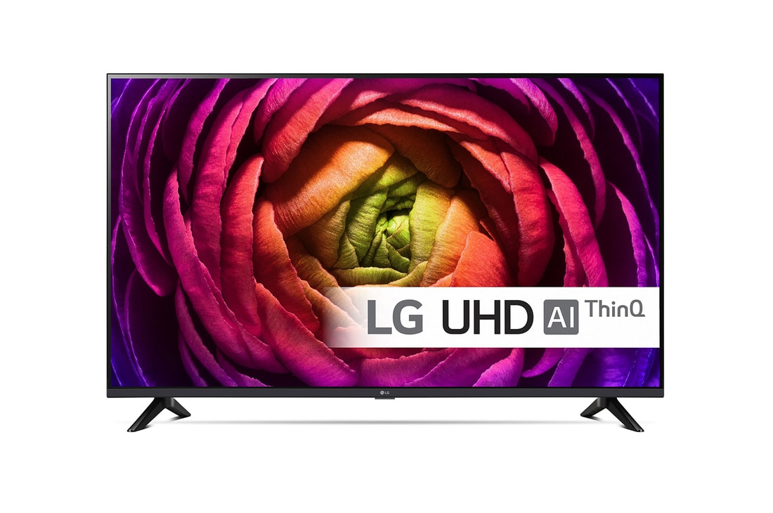 LG UHD TV sedd framifrån
