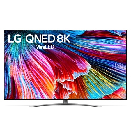 LG QNED-TV sedd framifrån