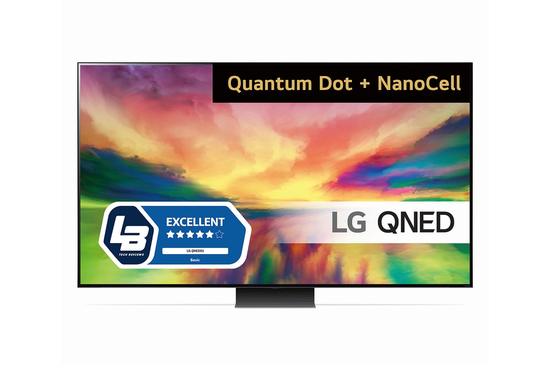 LG 86'' QNED 81 - 4K TV (2023), front view with logo, 86QNED816RE