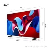 LG 42'' LG OLED evo AI C4 4K Smart TV 2024, OLED42C44LA