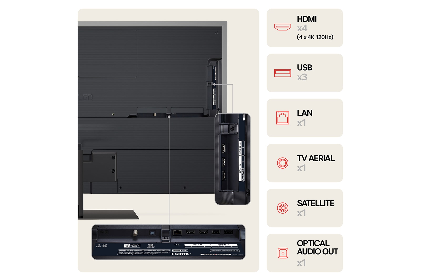 LG 55'' LG OLED evo AI G4 4K Smart TV 2024, OLED55G46LS