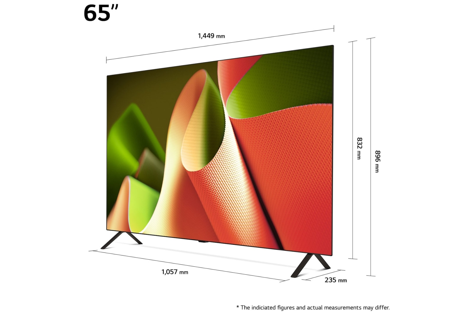 LG 65'' LG OLED AI B4 4K Smart TV 2024, OLED65B46LA